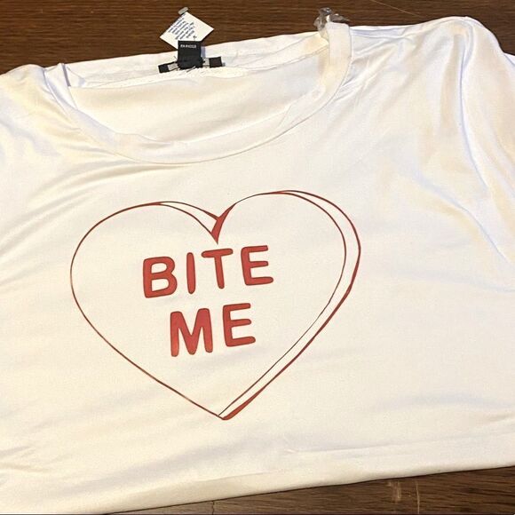 Anti-Valentine’s Day, Conversation Heart Tee, Slim Fit, Size S-3X - Picture 7 of 10